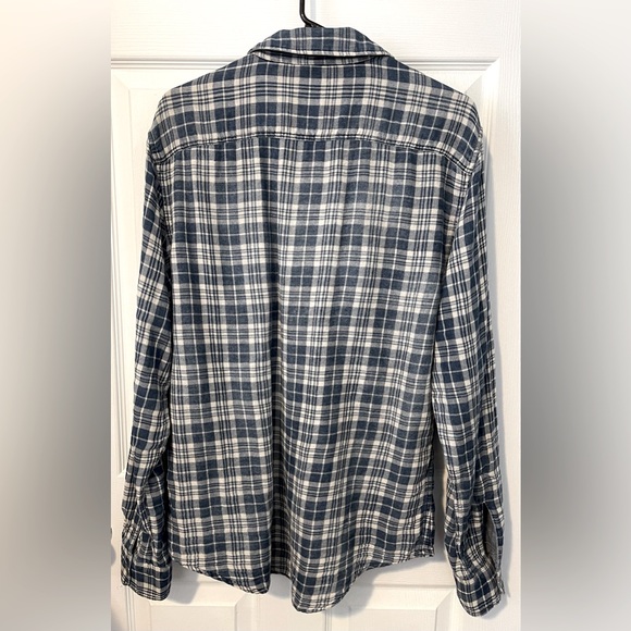 FAHERTY The Reversible Plaid Solid Button Down Shirt Men’s Size M - Picture 3 of 6